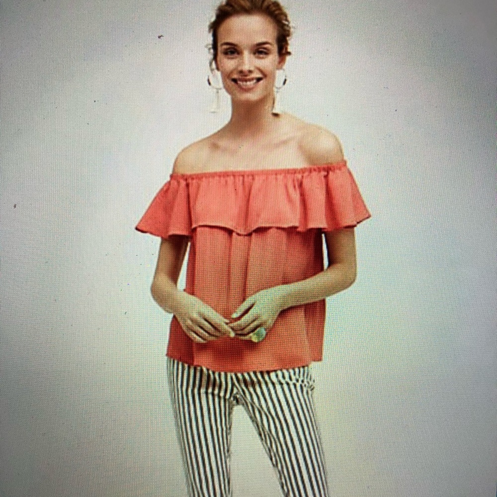 Islander off the shoulder top Maeve Anthropologie